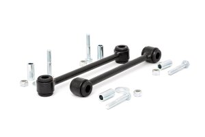Jeep Wrangler Unlimited Sway Bar Links - Rear - Rough Country - 4-6 Inch Lift - Black - '04-'06
